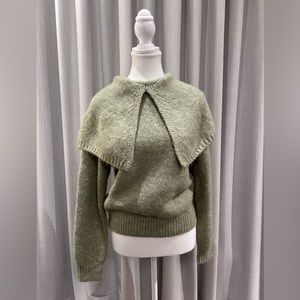 ZARA Wide Lapel Sweater - NWT in Medium